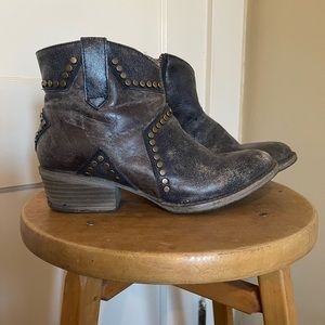 Booties, with metal stud details by circle G